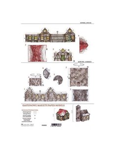 Μοντέλα με κοπτικά από χαρτί 250γρ. "Χριστουγεννιάτικα κτίρια" 21x29.7εκ. (PM-0003)