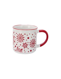 Κούπα stoneware 250ml χριστουγεννιάτικη Χιονονιφάδες