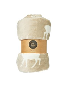 Κουβέρτα τάρανδοι μπεζ 200x150εκ.