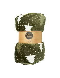 Κουβέρτα χριστουγεννιάτικο δέντρο πράσινο 200x150εκ.