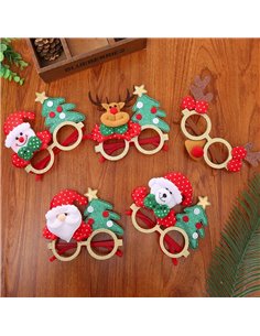 Χριστουγεννιάτικα γυαλιά 5 σχέδια κοκτέηλ Υ11x14εκ.