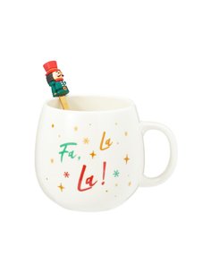 Κούπα 550ml με κουτάλι Fa La La πορσελάνη
