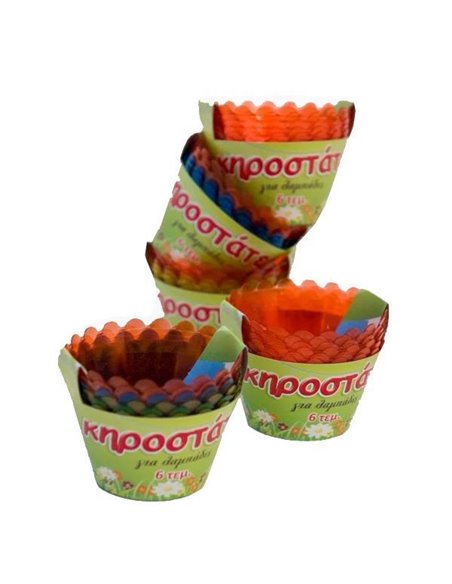 Κηροστάτης πλαστικός συσκευασία 6τεμ.