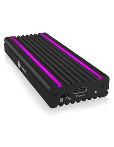 ICY BOX IB-1824ML-C31 USB Type-C Enclosure for M.2 NVMe SSD - RGB
