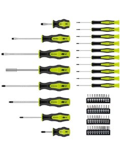 74005 58-piece precision screwdriver case for all conventional screwing and asse