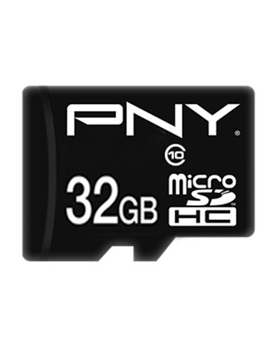 PNY P-SDU32G10PPL-GE 32GB MICRO-SD HC CLASS 10/UHS-I  U1+SD ADAPTER