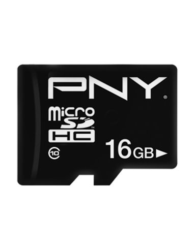 PNY P-SDU16G10PPL-GE 16GB MICRO-SD HC CLASS 10/UHS-I  U1+SD ADAPTER