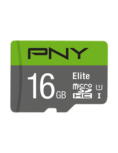 PNY P-SDU16GU185GW-GE 16GB Elite microSDHC Memory Card