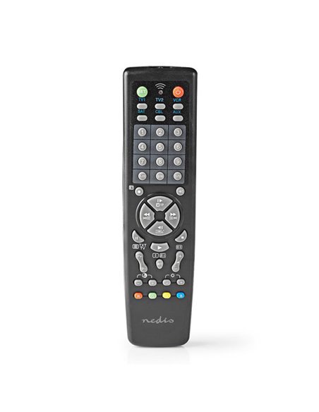 NEDIS TVRC2200BK Universal Remote Control Preprogrammed Control 10 Devices