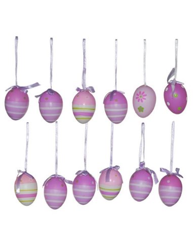 Σακουλάκι με 12 διακοσμητικά πασχαλινά αυγά 8