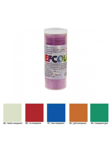 Efcolor filled σε σκόνη 5 χρώματα διαφανή