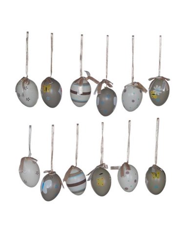 Σακουλάκι με 12 διακοσμητικά πασχαλινά αυγά 2