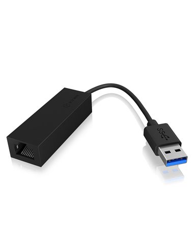 ICY BOX IB-AC501a USB 3.0 (Type-A) to Gigabit Ethernet Adapter, black