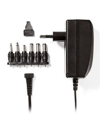 NEDIS ACPA007 Universal AC Power Adapter, 3/4.5/6/7.5/9/12 VDC, 2.25 A