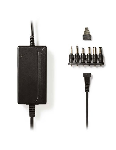 NEDIS ACPA008 Universal AC Power Adapter, 3/4.5/5/6/7.5/9/12 VDC, 2.25 A