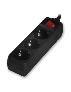 SONORA PSB301-3M ΠΟΛΥΠΡΙΖΟ 3 ΘΕΣΕΩΝ ΜΕ ΔΙΑΚΟΠΤΗ 3m ΜΑΥΡΟ