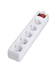 SONORA PSW501-3M ΠΟΛΥΠΡΙΖΟ 5 ΘΕΣΕΩΝ ΜΕ ΔΙΑΚΟΠΤΗ 3m ΛΕΥΚΟ