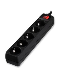 SONORA PSB501-3M ΠΟΛΥΠΡΙΖΟ 5 ΘΕΣΕΩΝ ΜΕ ΔΙΑΚΟΠΤΗ 3m ΜΑΥΡΟ