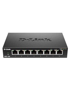D-LINK DGS-108 GIGABIT ETHERNET 8-PORT UNMANAGED DESKTOP SWITCH