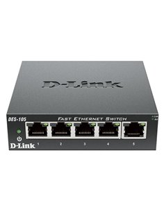 D-LINK DES-105 5-PORT FAST ETHERNET UNMANAGED DESKTOP SWITCH