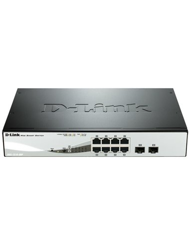 D-LINK DGS-1210-08P POE SMART MANAGED GIGABIT WITH 2xSFP
