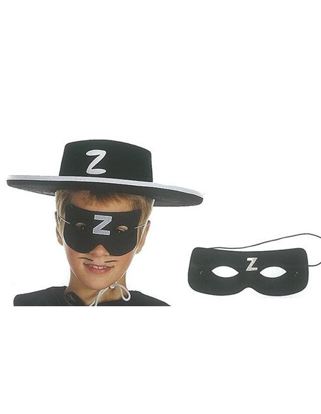 Καπέλο τσόχινο Ζορρό μαύρο