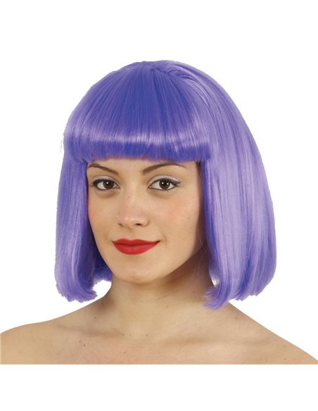 Περούκα καρέ μωβ