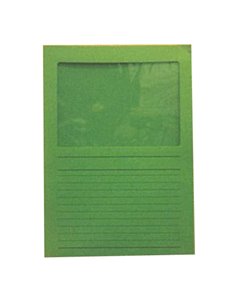 Ντοσιέ τύπου Γ πράσινο με παράθυρο Υ31x22εκ.