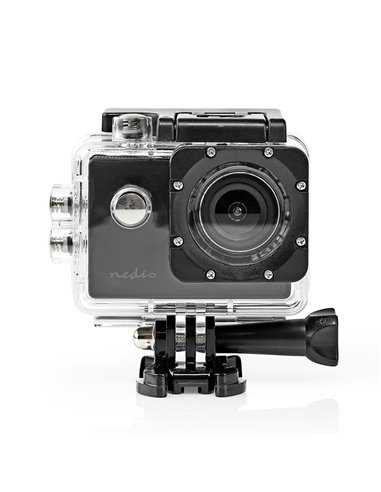 NEDIS ACAM07BK Action Cam 1080p@30fps 12MPixel Waterproof up to: 30.0m 90 min Mo