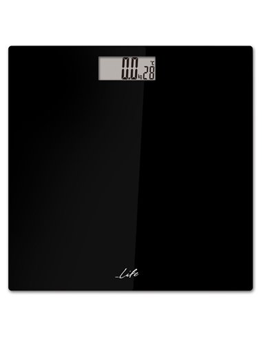 LIFE YOGA body fat scale,black glass surface 221-0180