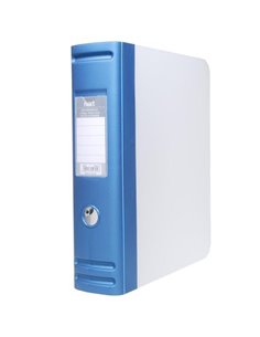 Next κουτί-ντοσιέ 2 κρίκους PP μπλε μεταλλικό Α4 Υ32x28x7,5εκ.