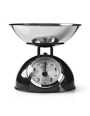 NEDIS KASC110BK Retro Kitchen Scales Analogue Metal Black