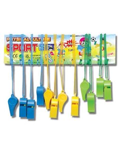 Σφυρίχτρες πλαστικές blister 24 τεμάχια