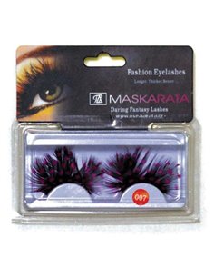 Βλεφαρίδες πουπουλένιες πουά φουξ