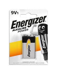 ENERG. 9V-9B-6LR61 ALKALINE POWER   F016619