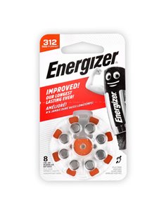 ENERGIZER ZINC AIR 312/8TEM HEARING AID BATTERY