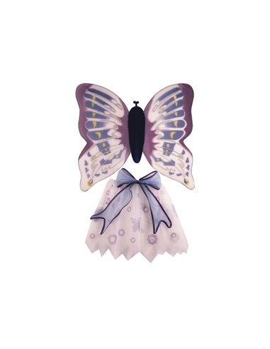 Σετ πεταλούδας ροζ με φούστα και φτερά