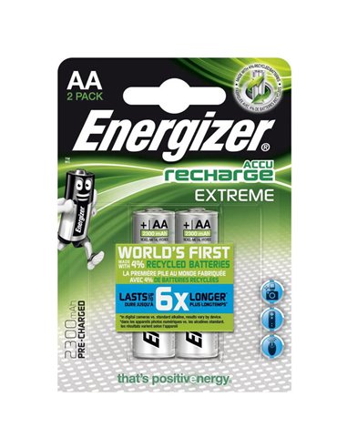 ENERGIZER AA-HR6/2300mAh/2TEM EXTREME RECHARGEABLE     F016503