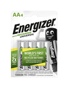 ENERGIZER AA-HR6/1300mAh/4TEM UNIVERSAL RECHARGEABLE F016556