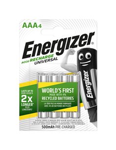 ENERGIZER AAA-HR03/500mAh/4TEM UNIVERSAL RECHARGEABLE  F016555