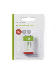 NEDIS BANM9HF91B Rechargeable Ni-MH Battery E-Block, 8.4 V, 250 mAh, 1 piece, Bl