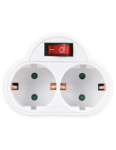 SONORA PAW201 ΛΕΥΚΟΣ ΚΑΘΕΤΟΣ ΑΝΤΑΠΤΟΡΑΣ ΣΟΥΚΟ 2 ΘΕΣΕΩΝ ΜΕ ΔΙΑΚΟΠΤΗ