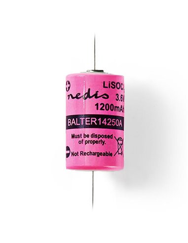 NEDIS BALTER14250A Lithium Thionyl Chloride Battery ER14250 3.6 V 1200 mAh