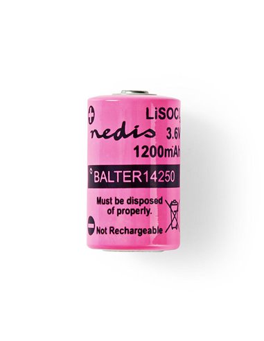 NEDIS BALTER14250 Lithium Thionyl Chloride Battery ER14250 3.6 V 1200 mAh