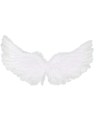 Φτερά και στέκα αγγέλου λευκά 75εκ.