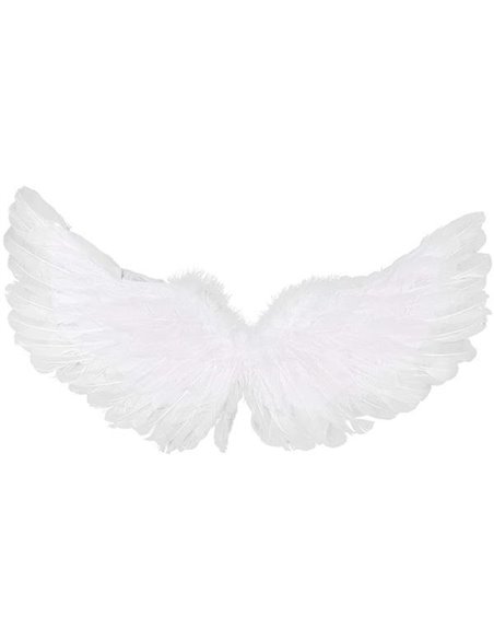 Φτερά και στέκα αγγέλου λευκά 75εκ.