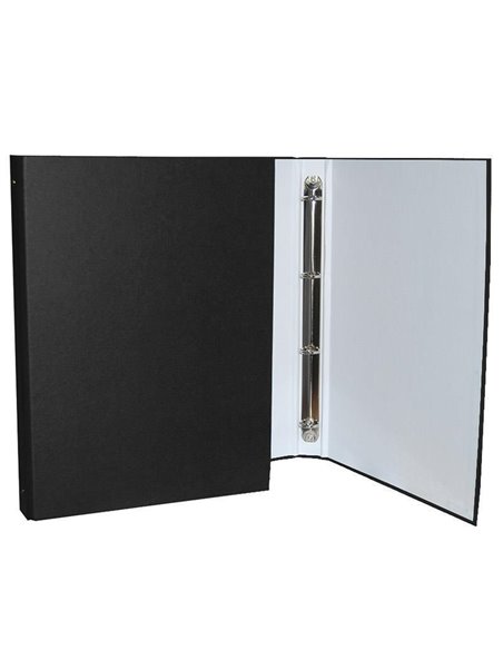 Νext κλασέρ Classic με 2 κρίκους μαύρο Υ32,5x23,5x3εκ.