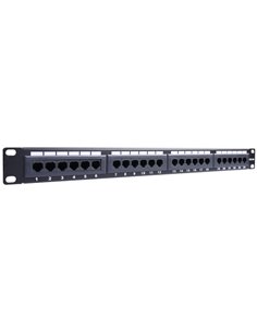 93865 CAT5E ETHERNET PATCH PANEL 24PORT UTP BLACK