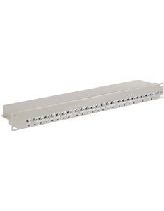 90855 CAT6A ETHERNET PATCH PANEL 24PORT STP GREY