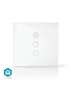 NEDIS WIFIWC10WT WiFi Smart Wall Switch, Curtain, shutter or sunshade controller